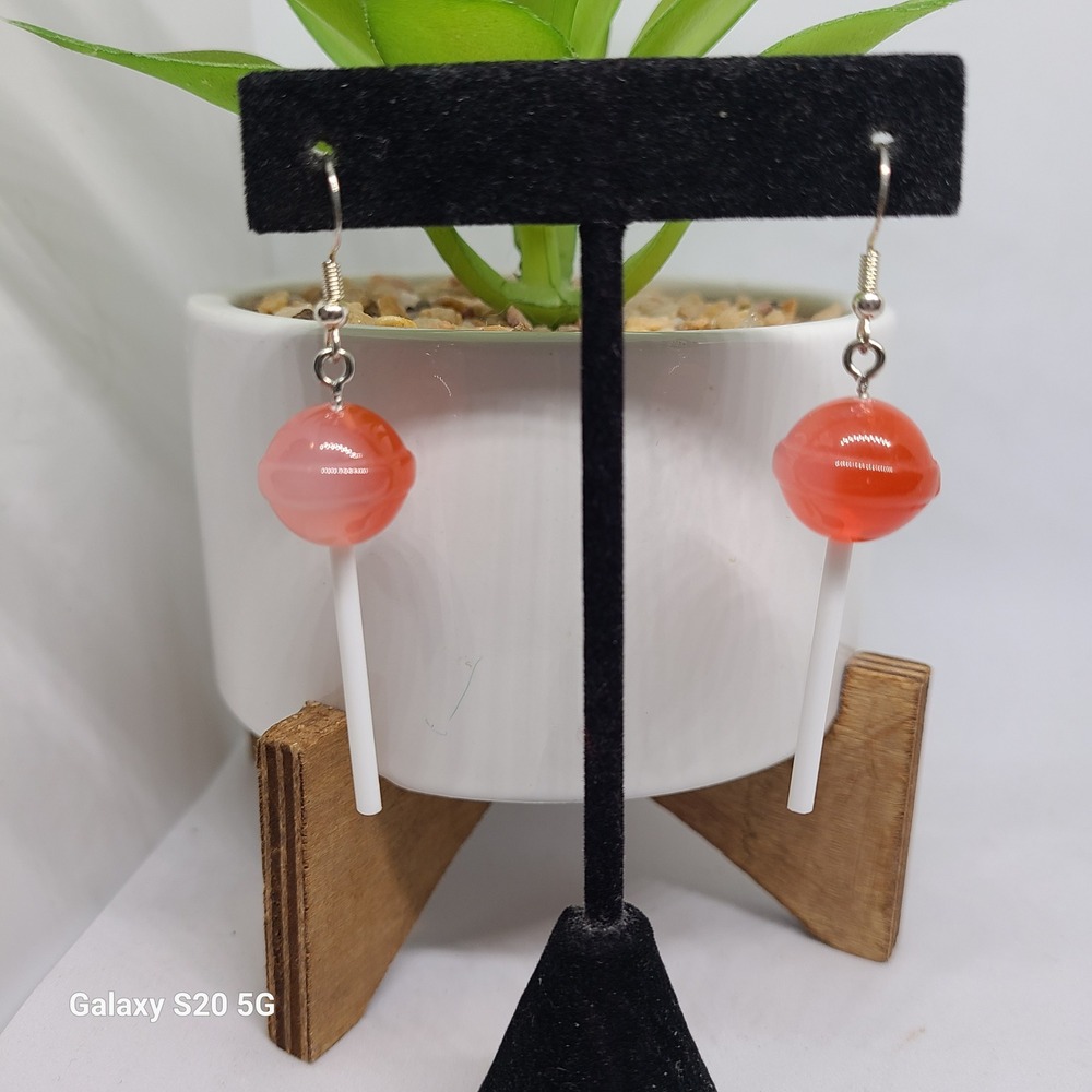 Handmade Lollipop Dangle Earrings Fun‎ Whimsical Candy core Fashion Jewelry